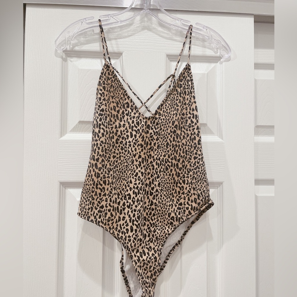 Leopard print bodysuit